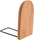 Retractable Bamboo Bookends for Desk Organization Book Storage Rack Use Book Stand
