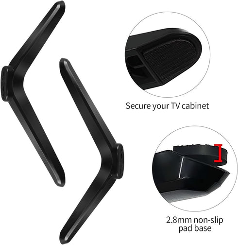 Gadpiparty 32-55 Inch Universal Tv Stand Legs with Screws for Screens Tabletop Mount Base for and Flat Screen Tvs Easy