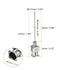 30pcs 21Gauge Stainless Steel Dispensing Needles, 1" All Metal Glue Needle Tube Blunt Tips Luer Lock for Thick Liquids, Ink, Glue, Lab Use