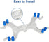 StonyLab Adjustable Double Burette Clamp - Spring Loaded Butterfly Style Lab Accessory