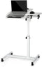 MoNiBloom Mobile Laptop Desk 75 Tiltable Height Adjustable Rolling Laptop Sofa Bed