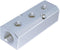Beduan 3 Way 5 Port Aluminum Air Hose Inline Manifold Block Splitter - 1/2"NPT Input, 1/4"NPT Output.
