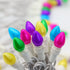 Easter String Lights LED Multi Color Glass C3 Lights, 50 Count, 120V UL Certified Connectable Outdoor String Light