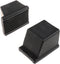 Menolana 2Pcs Square End Cap Square End Cover Gym Fitness Equipment Convenient Tube