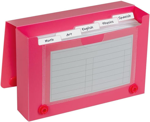 C-LINE Polypropylene Index Card Case for 100 3 x 5 Inch Cards, Assorted (CLI58335)