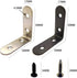 ZHome 505017MM 4Sets Stainless Steel L Shape Corner Bracket Wall Shelves Hanging Brace Joint Right Angle Bracket