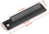 xing Aluminum Barn Door Hardware Handle, Black, 90x20mm / 3.54x0.79inch, Knob (2 Pieces)