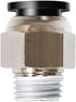 Beduan Pneumatic Male Straight PC - 5/16 Inch Tube OD x 1/8 Inch Thread Push to Connect Fittings