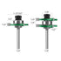 Pro Tongue and Groove Router Bit Set of 2 Pieces 1/4 Inch Shank Router Bit Set 3 Teeth Adjustable T Shape Wood Milling Cutter (Tongue and Groove Router Bit 1/4 Shank)