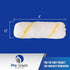 Pro Grade Paint Roller Cover Set - Wall Painting Roller Naps for Professional or Home Use, 4" Mini 25Ea