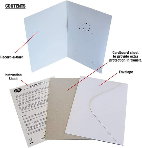 Talking Products 40 Voice Recordable Talking Greeting Card, Seconds Recording with Replaceable Batteries, Record