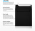 LUXPaper 5" x 5" Square Invitation Envelopes | Peel & Press | Midnight Black | 80lb. Text | 50 Qty
