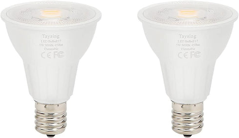 Dimmable R14 LED Spotlight Bulb, 5W Type R Bulb, 450 Lumen Mini Reflector Light Bulb, E17 Intermediate Base, 2 Pack