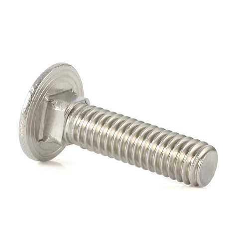 1/4-20 x 1 Carriage Bolts Screws, Stainless Steel 18-8 (304), Round Head, Square Neck, Fully Threaded, 25 PCS