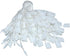 Renashed 7" 1000Pcs Hang Tag String, Nylon String Snap Lock Pin Loop Fastener Hook Ties