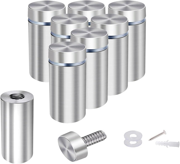Osring 3/4 x 2 Inch Sign Standoff Screw Hardware, Stainless Steel Standoffs for Wall Mounting Acrylic Board