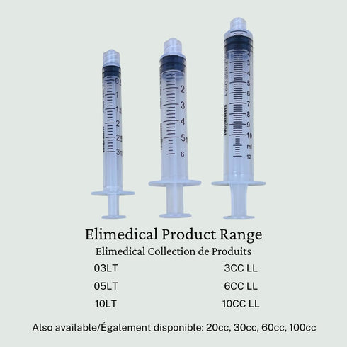 Veterinary Disposable Syringe, 6cc Luer Lock, Without Needle, Individually Packaged, 100 per box