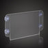 8.5 5.5, 4 6 Pack CiaoHER Acrylic Sign Holder x Clear Acrylic Frames Glass Window Wall Mount Advertising Signage Sign