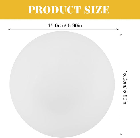 5.90 Inch Kichvoe Frosted Acrylic Globe Lampshade Replacement Round Ball Lamp Cover for Wall Lamp Post Light Pendant