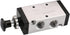 Baomain Hand Pull Valve, 2 Position 5 Way G3/8 Air Hand Lever Operated Valve, Manual Control Push-Pull