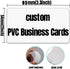 MornLu 500Pcs 0.38mm Custom Business Cards PVC Waterproof Add Photo/Text/Logo Print Your Own Business Cards