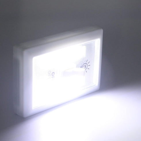 DAGIJIRD Mini COB LED Lamp Switch Wall Night Lights Battery Operated Cabinet Garage Light Bedside Lamp Aisle Lights