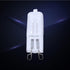 Yosoo G9 220V 40W Halogen Light Bulbs, Transparent Glass LED JCD Type Energy Saving Lamps, Pack of 10