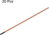 PATIKIL 20pcs 5mmx355mm Carbon Arc Air Gouging Rods, Copper Graphite Coated for Welding