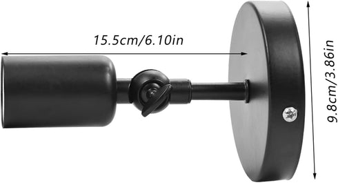 Beufee E27 Wall Sconce, Wall Lamp Industrial Wall Light Fixture Industrial Wall Light Fixture Bar Coffee Shop Corridor