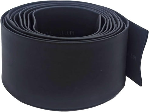 Black Polyolefin Shrink Ratio 2:1 Heat Shrinking Tube for Electric Insulation (Dia 10mm 7Ft/2M)