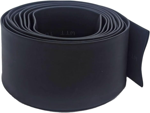 Black Polyolefin Shrink Ratio 2:1 Heat Shrinking Tube for Electric Insulation (Dia 10mm 7Ft/2M)