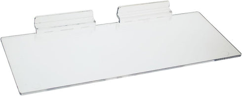 Source One 10-Inch Wide Acrylic Slot Wall/Slatwall Shelf Rack for Shoes, Purses,
