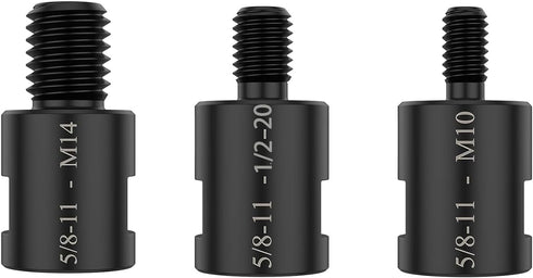 Generic 5/8"-11 Angle Grinder Thread Arbor Adapter,5/8"-11 to M10(3/8"),M14 & 1/2-20UNC for Grinding,Buffer