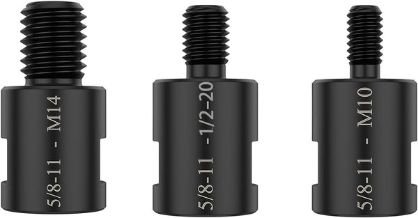 Generic 5/8"-11 Angle Grinder Thread Arbor Adapter,5/8"-11 to M10(3/8"),M14 & 1/2-20UNC for Grinding,Buffer