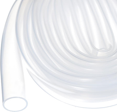 5m(16ft) Clear Silicone Tubing 12mm(1/2") ID x 14mm(9/16") OD, Pure Silicone Hoses for Pump Siphoning, Draining
