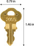 feishunteng 8PCS 2055 Dispenser Keys Compatible with Bradley Paper Towel, Toilet Tissue, Seat Cover, Waste Receptacle