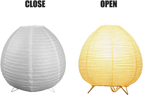 Cozy 8inch) Small Table Lamp, Cute Paper Lamp, Ambient Lighting Lamp, Bedside Lamp, Minimalist Warm Glow Light