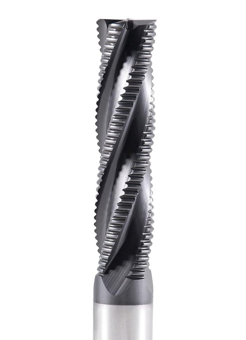 Accusize Industrial Tools 1/2'' Dia, M42 8% Cobalt Tialn Roughing End Mill, 1/2'' Shk Dia, 4 Flute, 1102-0120
