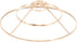3-Tier 9.84In Lampshade Frame, Lamp Ring Support, Iron Metal Material, for DIY Pendant Light Chandelier Wall Sconce