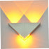 Modern Triangle LED Wall Sconce - Decorative Aluminum Light for Bedroom Ambiance