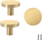 SANCHAKOU Bathroom Knobs 2Pcs Brass Bedside Table Wardrobe Handle Drawer Cabinet Handle Cylindrical