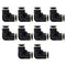 Beduan Push to Connect Elbow Fitting, 1/4" Tube OD Pneumatic 90 Degree Adapter (Pack of 10)
