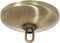 B&P Lamp Screw Collar Ceiling Light Canopy Plate Kit (Antique Brass)