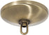 B&P Lamp Screw Collar Ceiling Light Canopy Plate Kit (Antique Brass)
