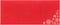 LUXPaper #10 Business Holiday Envelopes, Peel & Press Square Flap, 50 Qty, Snowflakes on Ruby Red