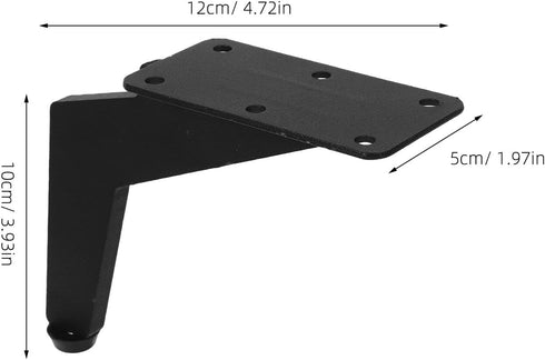 SHINEOFI 11.5cm Metal Sofa Legs and Tv Stand Legs, Thick Solid Metal Furniture Replacement Feet with Adjustable Height