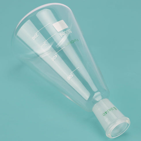 24/40 Glass Erlenmeyer Flask, Borosilicate Graduated Laboratory Flask with 500 ml Capacity and 24/40 Standard Taper