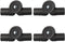 Black Plastic Lounge Chair Latch Hinge of Folding Lounge Chair Accessories for