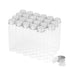 40ml Glass Clear Test Tubes, 24PCS with Screw Caps and Plastic Stoppers