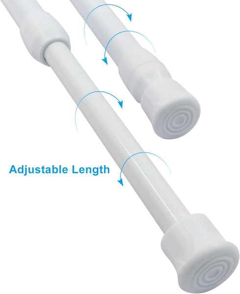 Waziaqoc 2 Pack 17-27.6 Inch Window Security Bar, Extendable Tension Rods for Bathroom Cupboards, Enhanced Safety